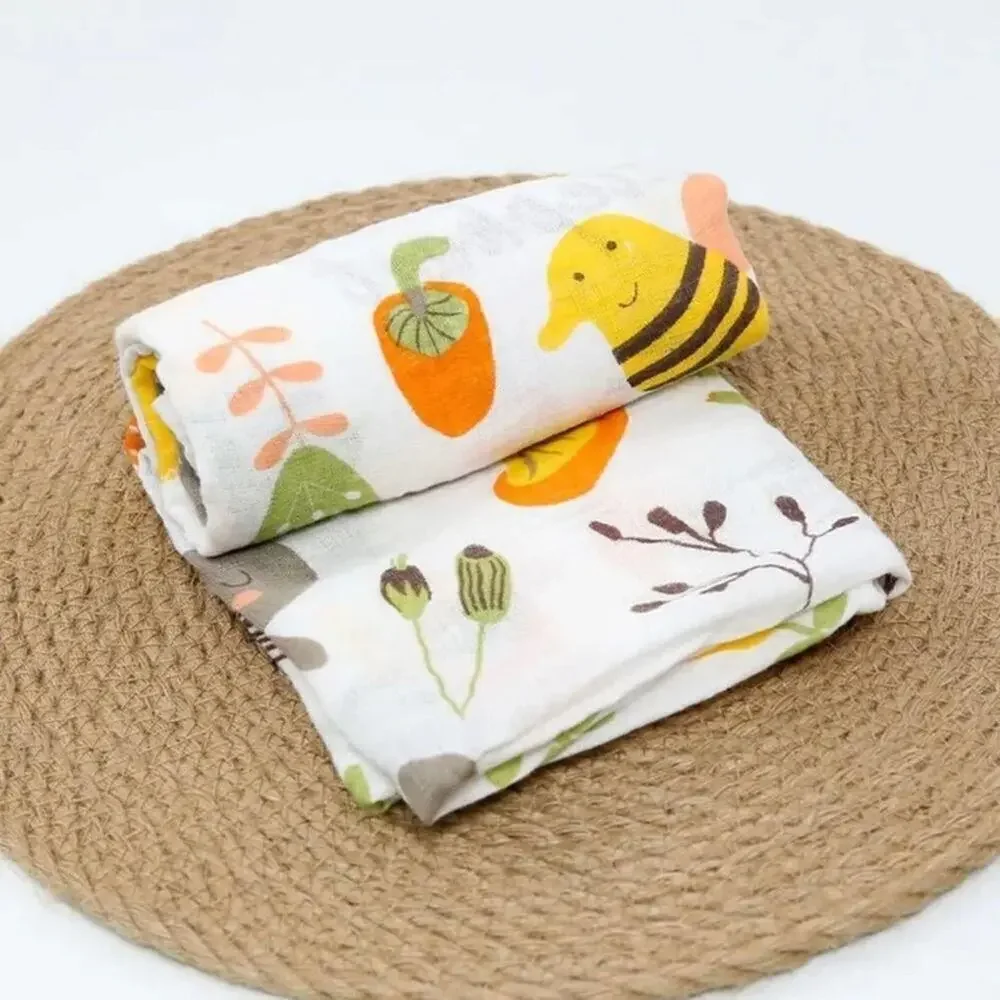 New double layer 100% cotton blanket